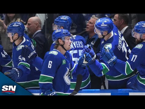 Canucks Brock Boeser And Kiefer Sherwood Pot Pair Of Goals In Under A Minute