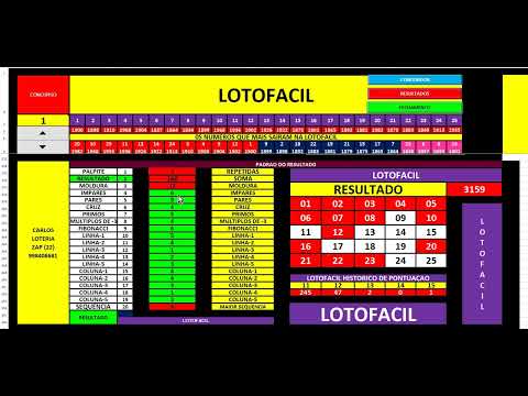 LOTOFACIL RESULTADO 3159