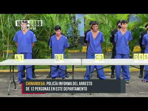 Exitosos operativos policiales dejan la captura de 12 sujetos en Chinandega - Nicaragua