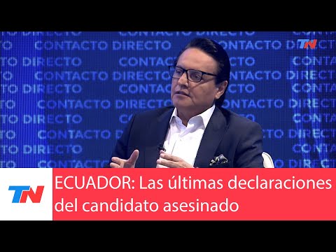 ECUADOR: Las declaraciones del candidato Fernando Villavicencio minutos antes de ser asesinado