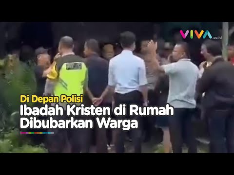 Massa Protes Kegiatan Umat Kristen, Gaungkan Pernyataan Tak Ibadah Lagi