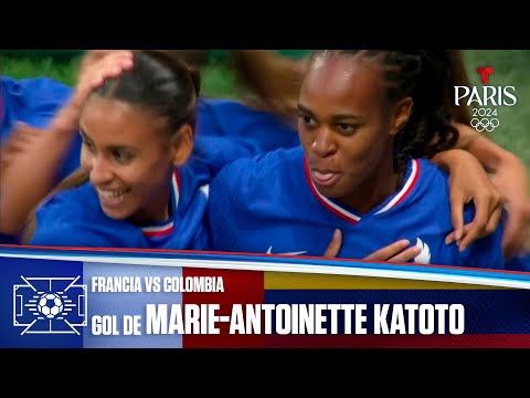 Gol de Marie-Antoinette Katoto | Francia vs Colombia 1-0 | Juegos Olímpicos París 2024