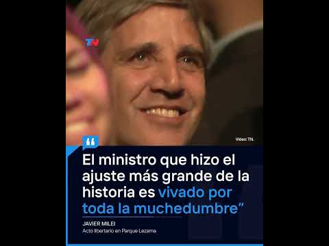 JAVIER MILEI EN PARQUE LEZAMA I Gracias Toto. Esto esta? rompiendo los manuales de política