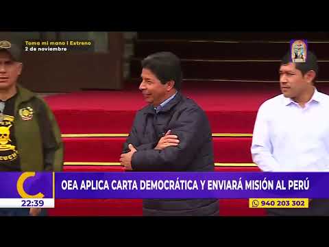 OEA aplica CARTA DEMOCRÁTICA y enviará misión a Perú