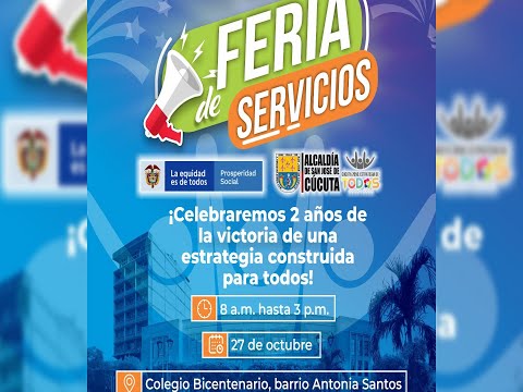 Alcalde De Cúcuta Celebro 2° Año De Trabajo En La Gran Feria De Servicios - Colegio Bicentenario