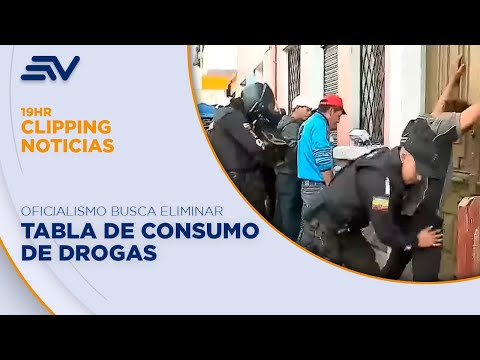 Oficialismo busca eliminar tabla de consumo de drogas | Televistazo | Ecuavisa