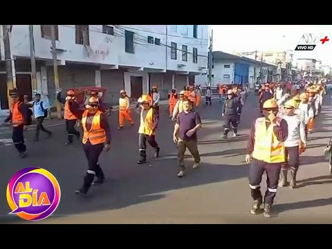 Iquitos: Miembros de CGTP se unen a la marcha por la 'Toma de Lima'