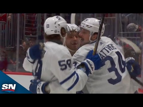 Maple Leafs Tyler Bertuzzi Pads Lead Off No-Look Dime From Auston Matthews