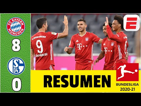 Bayern Munich 8-0 Schalke 04 | INCREÍBLE debut en Bundesliga. TRIPLETE de Serge Gnabry | RESUMEN
