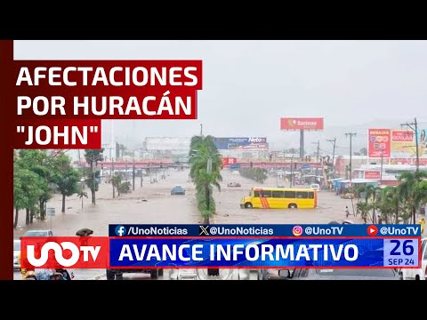 Afectaciones por huracán John y a 10 años de Ayotzinapa