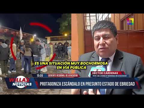Willax Noticias Edición Central - ABR 10 - PROTAGONIZA ESCÁNDALO EN PRESUNTO ESTADO DE EBRIEDAD