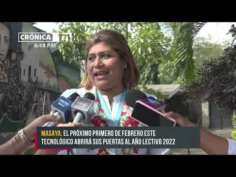Centro Tecnológico en Masaya listo para el año lectivo 2022 - Nicaragua