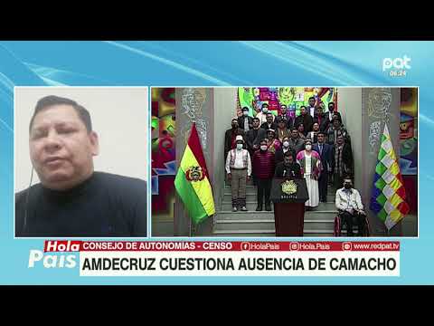 AMDECRUZ CUESTIONA AUSENCIA DEL GOBERNADOR CAMACHO EN REUNIÓN POR EL CENSO