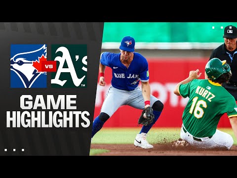 Blue Jays vs. Athletics Game Highlights (7/11/25) | MLB Highlights