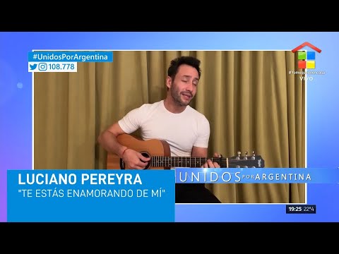 Unidos por Argentina | Luciano Pereyra tocó una versión acústica de Te estás enamorando de mí
