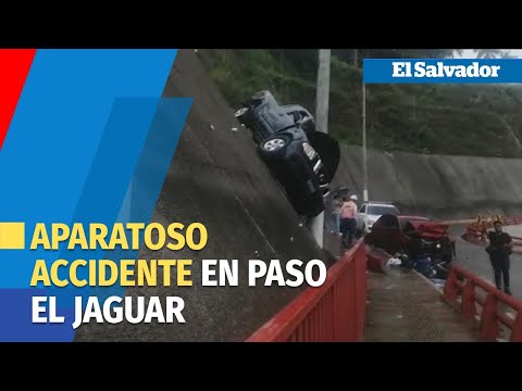 Aparatoso accidente en el Paso El Jaguar