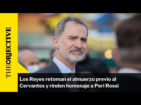 Los Reyes retoman el almuerzo previo al Cervantes y rinden homenaje a Peri Rossi