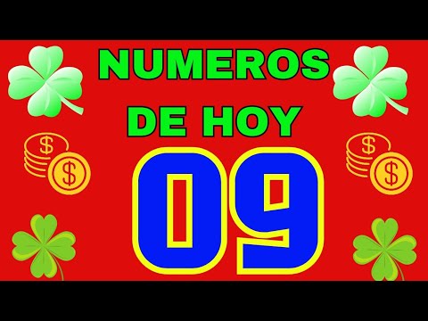 NÚMEROS DE LA SUERTE PARA HOY 09  NÚMEROS RECOMENDADOS PARA HOY 09 DE SEPTIEMBRE  2024