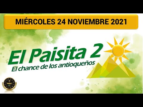Resultados del Chance EL PAISITA 2 del miércoles 24 de noviembre de 2021 ?