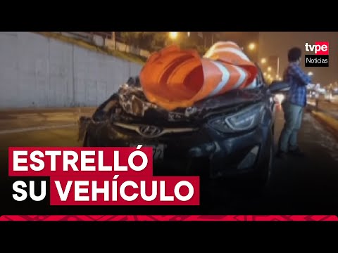 San Isidro: hombre chocó su vehículo contra camión de la Municipalidad de Lima