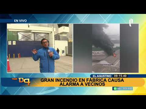 Incendio en El Agustino: reportan siniestro de grandes proporciones en fábrica (3/3)