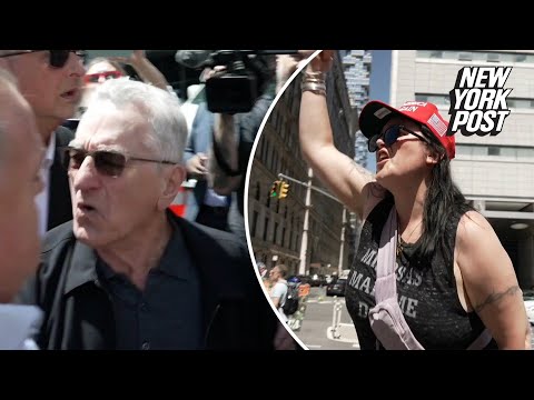 Trump supporters heckle Robert De Niro