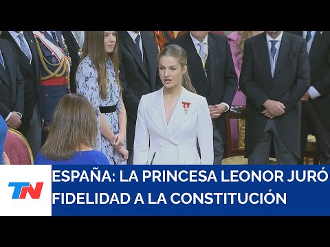ESPAÑA I La princesa Leonor, heredera del trono español, juró fidelidad a la Constitución