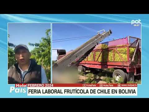 Feria laboral frutícola de Chile en Bolivia