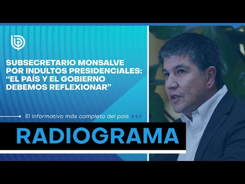 Subsecretario Monsalve por indultos presidenciales: “El país y el gobierno debemos reflexionar”