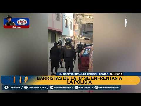 Barristas de la ‘U’ atacan a hinchas de Alianza Lima en Comas: un sereno resultó herido