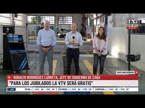 Horacio Rodriguez Larreta anuncia nuevas medidas para la VTV