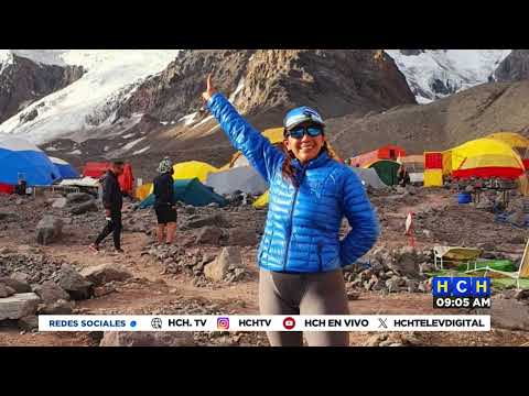 ¡Orgullo Catracho! #RosibleCruz es la primera mujer hondureña en subir el Cerro Aconcagua