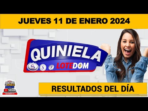 Sorteo Quiniela LOTEDOM en VIVO ? JUEVES 11 de abril 2024 – 18:00 P.M. #lotedom #resultados