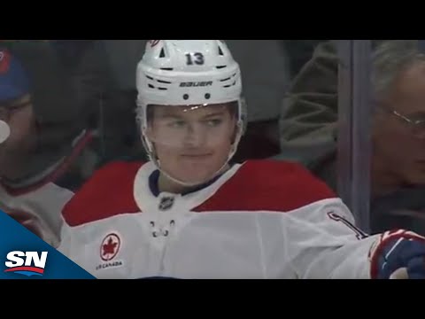 Canadiens Cole Caufield Buries Feed From Patrik Laine for Career-High 29th Goal
