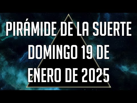 Pirámide de la Suerte para el Domingo 19 de Enero de 2025 - Lotería de Panamá