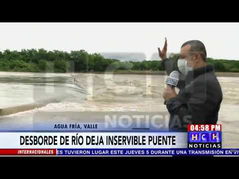 Incomunicadas quedan varias comunidades en la comunidad de Agua Fría en la zona sur del país