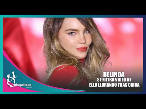 Difunden video de Belinda llorando tras caída en la pasarela de la Semana de la Moda en París