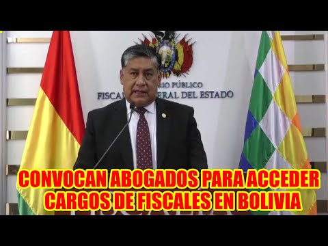 FISCAL GENERAL LANCHIPA CONVOCA ALOS MEJORES ABOGADOS PARA OCUPAR CARGOS DE FISCALES DEPARTAMENTALES