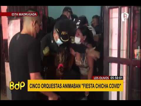 Los Olivos: cerca de 30 personas fueron intervenidas en “fiesta chicha covid”