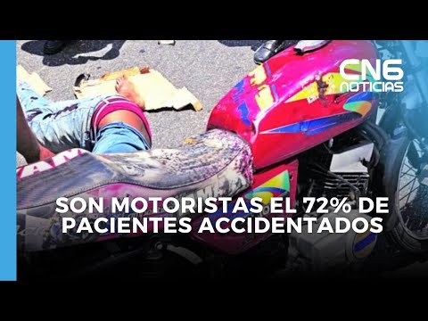 Son motoristas el 72% de pacientes accidentados en el hospital Darío Contreras