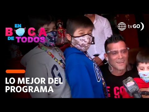En Boca de Todos: Christian Domínguez fue sorprendido por su hijo Valentino y los de Karla Tarazona
