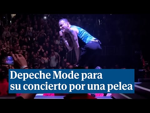 Depeche Mode para su concierto por una pelea del público: Ya hay suficiente mierda en el mundo