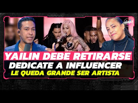 Yailin debe quedarse como influencer, SER ARTISTA LE QUEDA GRANDE