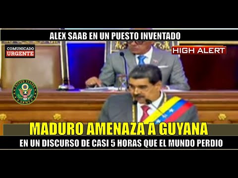 URGENTE! Maduro amenaza a Guyana en un MENSAJE que hizo perder al mundo 5 horas