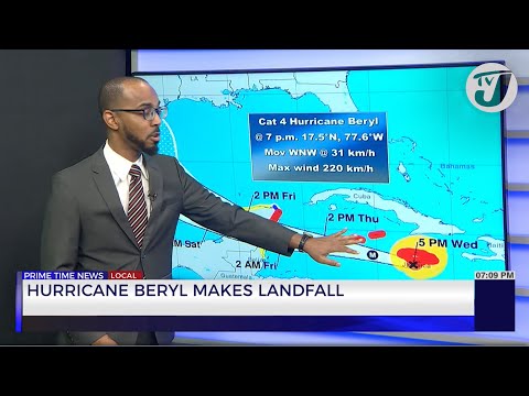 Hurricane Beryl makes Landfall | TVJ News