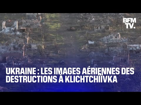Guerre en Ukraine: les images aériennes des destructions dans le village de Klichtchiïvka