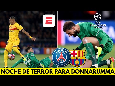 DONNARUMMA FUE UN DESASTRE. Falló en los 3 GOLES del BARCELONA vs PSG | UEFA Champions League