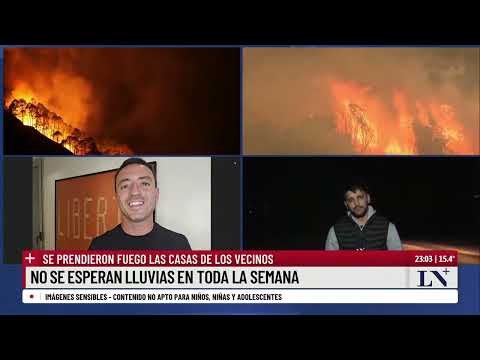 El fuego no cesa: incendio incontrolable, varias localidades en llamas