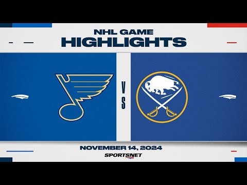 NHL Highlights | Blues vs. Sabres - November 14, 2024