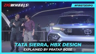 Tata Sierra SUV, HBX Explained | Hidden Details With Pratap Bose @ Auto Expo 2020 | Zigwheels.com